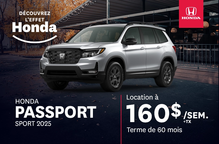 Bannière de Honda Passport Sport 2025